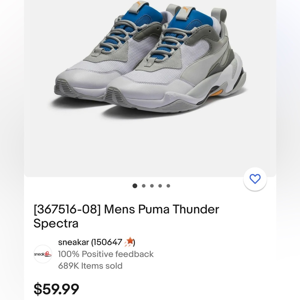 Mens Puma Thunder Spectra